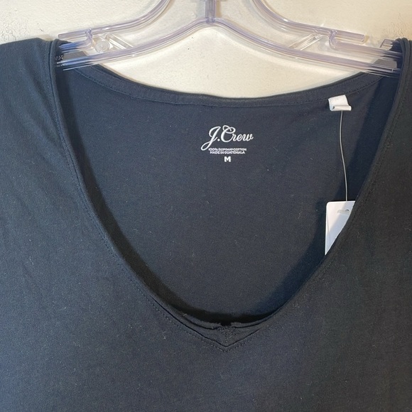 NWT. J. Crew Medium Supima Cotton Black Short Sleeve T Shirt. - Picture 3 of 6
